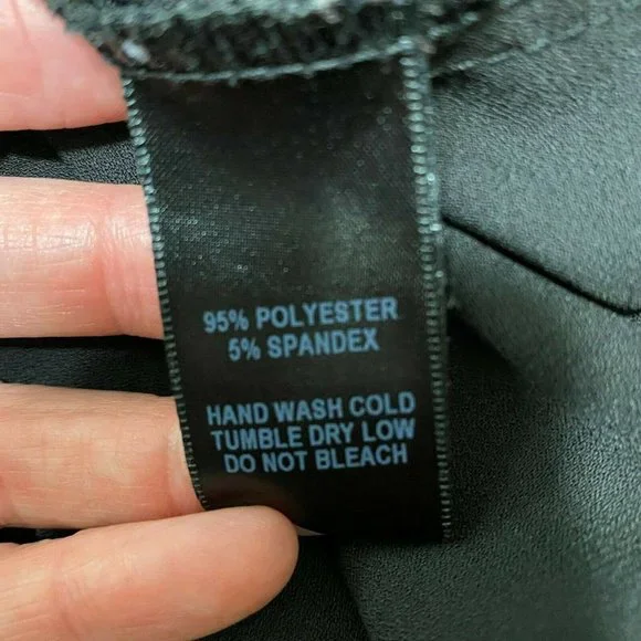 Lulus Top S Off The Shoulder Black Ruffle 3/4‎ Sleeve Solid Dressy Blouse - Picture 9 of 10